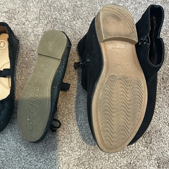 Girls size 8 toddler black dress shoe and girls toddler 10 boot - Picture 4 of 4